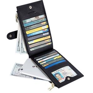 Women’s wallet. Bifold multi card holder